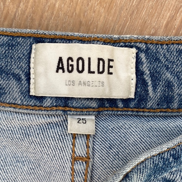 AGOLDE Riley high rise straight leg jeans size 25 - Picture 2 of 6